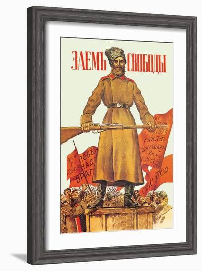 Freedom Loan-Boris Kustodiyev-Framed Art Print