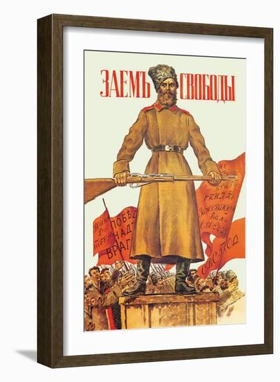 Freedom Loan-Boris Kustodiyev-Framed Art Print