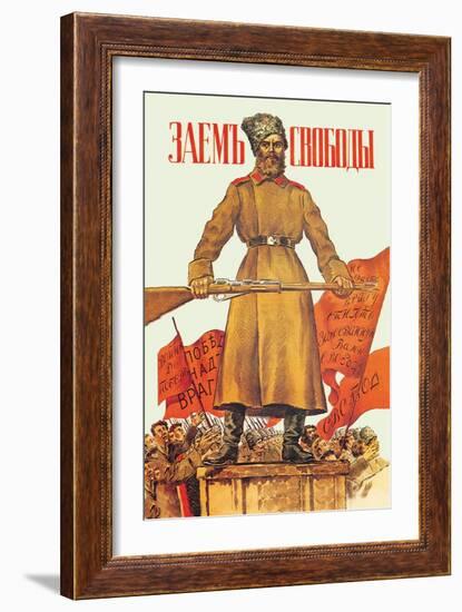 Freedom Loan-Boris Kustodiyev-Framed Art Print