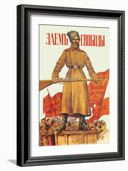 Freedom Loan-Boris Kustodiyev-Framed Art Print