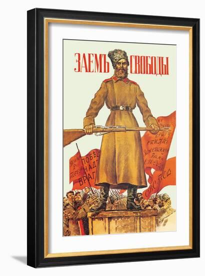 Freedom Loan-Boris Kustodiyev-Framed Art Print