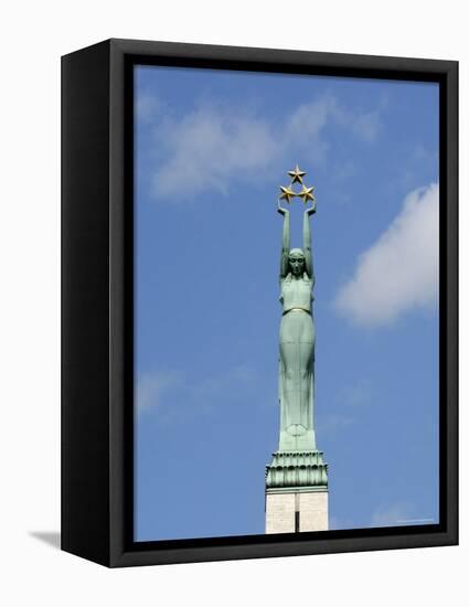 Freedom Monument, Riga, Latvia, Baltic States-Gary Cook-Framed Premier Image Canvas