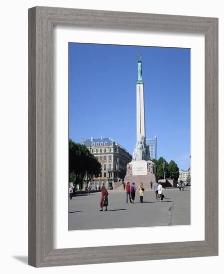 Freedom Monument, Riga, Latvia-Peter Thompson-Framed Photographic Print