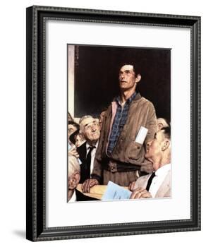"Freedom Of Speech", February 21,1943-Norman Rockwell-Framed Giclee Print