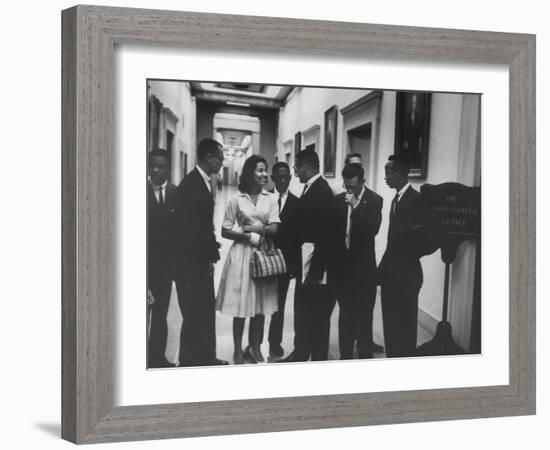 Freedom Riders at Justice Dept-Ed Clark-Framed Photographic Print