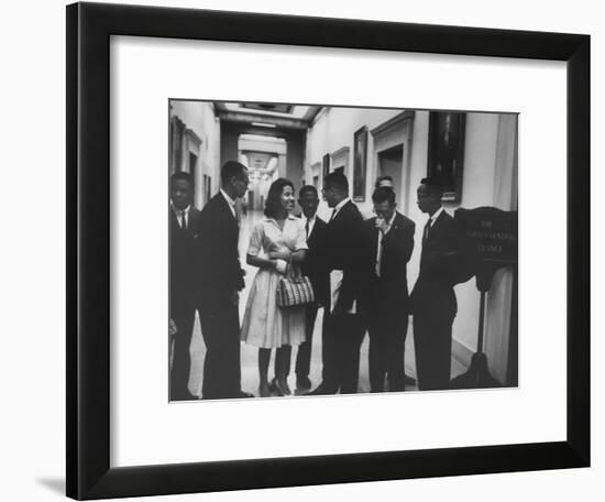 Freedom Riders at Justice Dept-Ed Clark-Framed Photographic Print