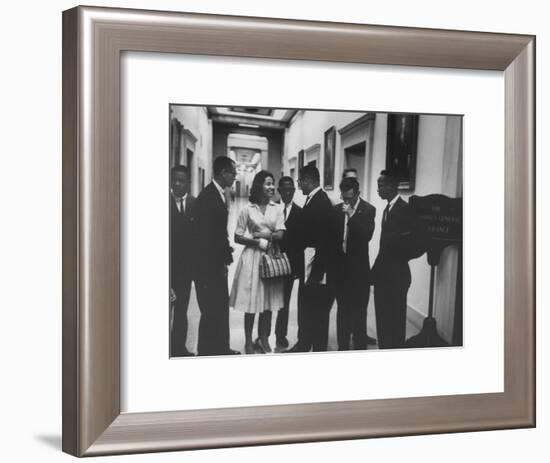 Freedom Riders at Justice Dept-Ed Clark-Framed Photographic Print