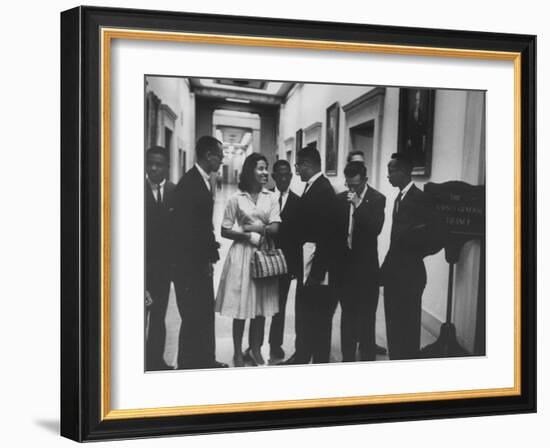 Freedom Riders at Justice Dept-Ed Clark-Framed Photographic Print