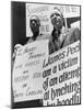 Freedom Riders James Peck and Henry Thomas Protest at NYC Bus Terminal, May 1961-null-Mounted Photo