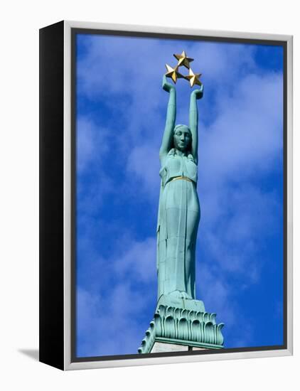 Freedom Statue in Riga, Latvia-Janis Miglavs-Framed Premier Image Canvas