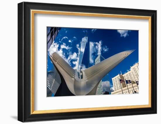 Freedom Tower and Oculos - seen from World Trade Center, NY, NY-null-Framed Photographic Print