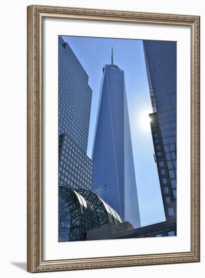 Freedom Tower at the World Financial Center, New York, Usa-Christian Heeb-Framed Photographic Print