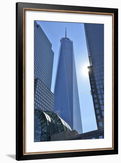 Freedom Tower at the World Financial Center, New York, Usa-Christian Heeb-Framed Photographic Print