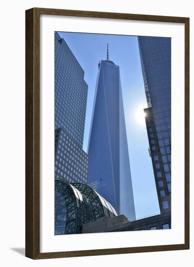 Freedom Tower at the World Financial Center, New York, Usa-Christian Heeb-Framed Photographic Print