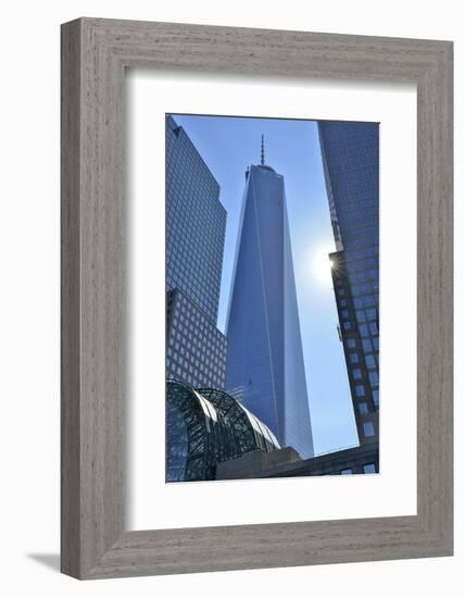 Freedom Tower at the World Financial Center, New York, Usa-Christian Heeb-Framed Photographic Print