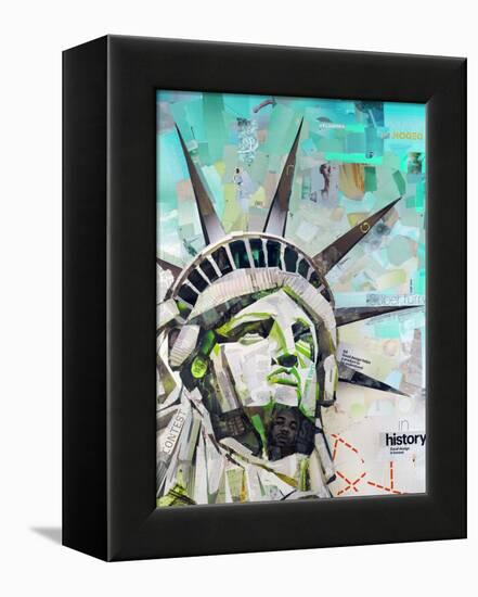 Freedom-James Grey-Framed Stretched Canvas