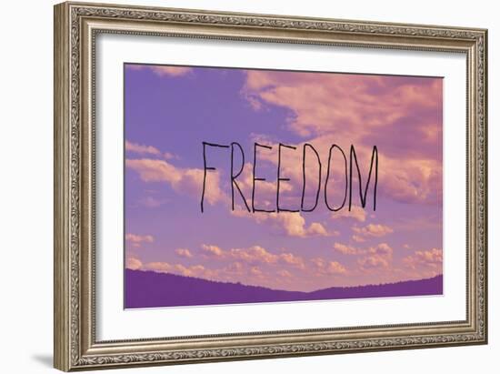 Freedom-Vintage Skies-Framed Giclee Print