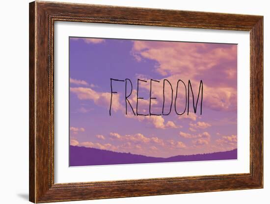 Freedom-Vintage Skies-Framed Giclee Print
