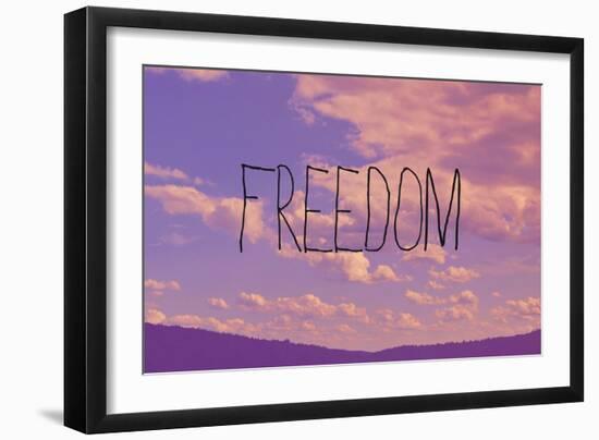 Freedom-Vintage Skies-Framed Giclee Print