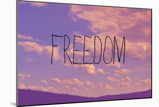 Freedom-Vintage Skies-Mounted Giclee Print