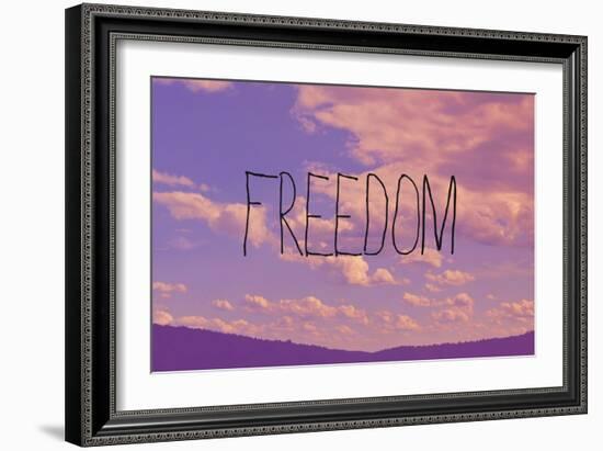 Freedom-Vintage Skies-Framed Giclee Print