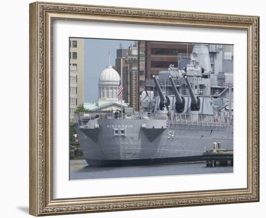 Freemason Harbor, Battleship Uss Wisconsin Museum, Norfolk, Virginia, Usa-Cindy Miller Hopkins-Framed Photographic Print