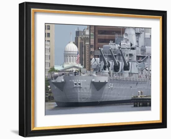 Freemason Harbor, Battleship Uss Wisconsin Museum, Norfolk, Virginia, Usa-Cindy Miller Hopkins-Framed Photographic Print