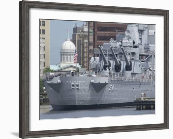 Freemason Harbor, Battleship Uss Wisconsin Museum, Norfolk, Virginia, Usa-Cindy Miller Hopkins-Framed Photographic Print