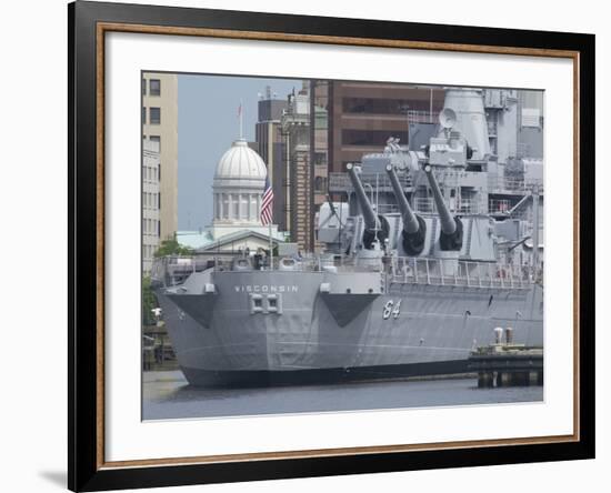 Freemason Harbor, Battleship Uss Wisconsin Museum, Norfolk, Virginia, Usa-Cindy Miller Hopkins-Framed Photographic Print