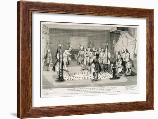 Freemasonry Assembly to Receive the Masters-null-Framed Art Print