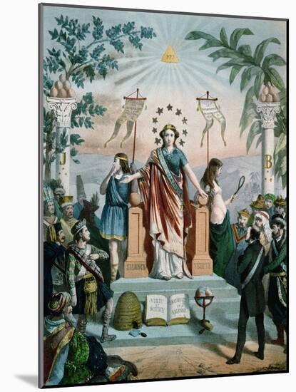 Freemasonry Instructing the People, 1875-Charles Mercereau-Mounted Giclee Print