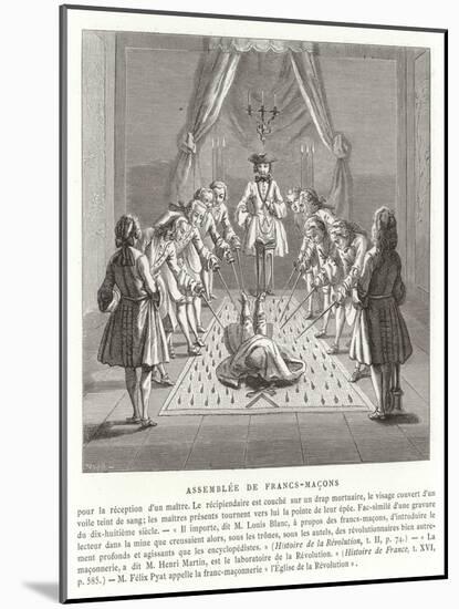 Freemasons' Meeting, 18th Century-null-Mounted Giclee Print