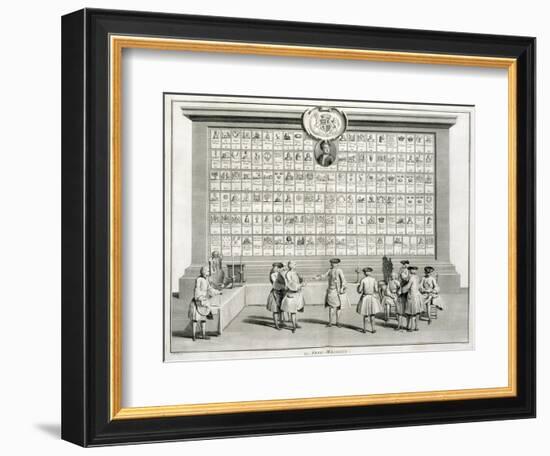 Freemasons, with signs for the various lodges, c1733-Unknown-Framed Giclee Print