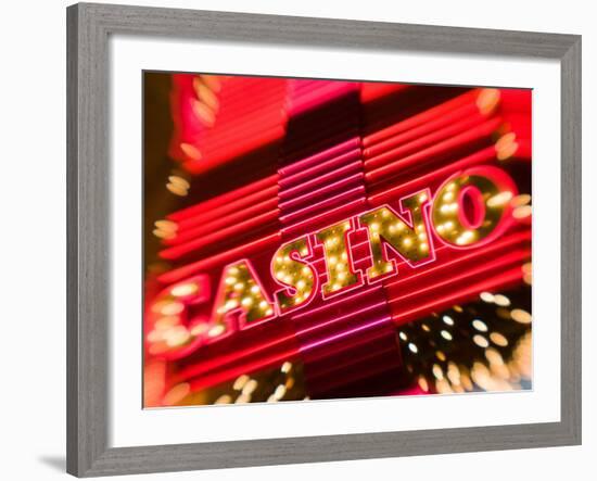 Freemont Street Experience, Downtown Binion's Horseshoe Casino, Las Vegas, Nevada, USA-Walter Bibikow-Framed Photographic Print