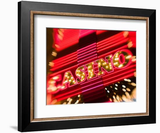 Freemont Street Experience, Downtown Binion's Horseshoe Casino, Las Vegas, Nevada, USA-Walter Bibikow-Framed Photographic Print