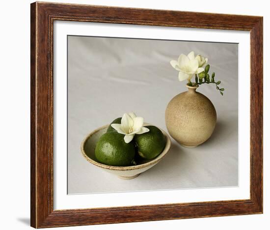 Freesia and Limes-Florence Rouquette-Framed Art Print