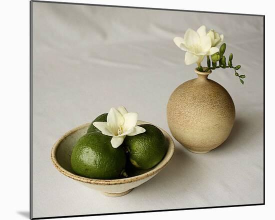 Freesia and Limes-Florence Rouquette-Mounted Art Print