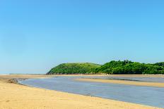 Ferryside Beach, the Coast of Carmarthenshire, Showing the Estuary of the River Tywi-Freespiritcoast-Mounted Photographic Print