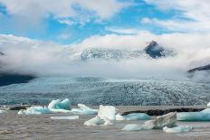 Jokulsarlon in Iceland - the Glacier or Glacial Lake - with Chunks of Iceberg Floating-Freespirittravel-Photographic Print