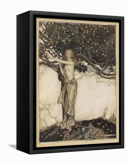 Freia, Rackham-Arthur Rackham-Framed Premier Image Canvas