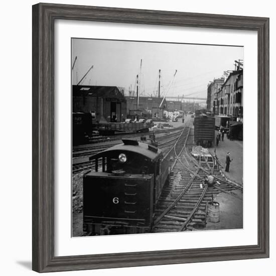 Freight Cars in the New York Dock Co. Yards on Brooklyn N.Y. Waterfront-Ralph Morse-Framed Photographic Print