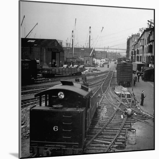 Freight Cars in the New York Dock Co. Yards on Brooklyn N.Y. Waterfront-Ralph Morse-Mounted Photographic Print