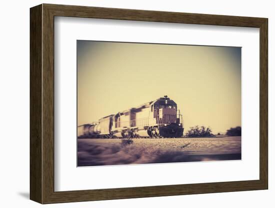 Freight Train Traveling through Arizona Desert-BCFC-Framed Photographic Print