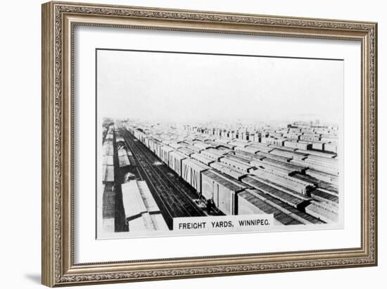 Freight Yards, Winnipeg, Manitoba, Canada, C1920S-null-Framed Giclee Print