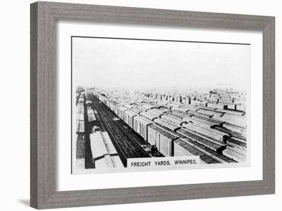 Freight Yards, Winnipeg, Manitoba, Canada, C1920S-null-Framed Giclee Print