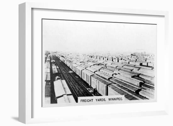 Freight Yards, Winnipeg, Manitoba, Canada, C1920S-null-Framed Giclee Print