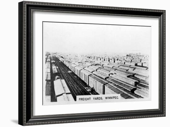 Freight Yards, Winnipeg, Manitoba, Canada, C1920S-null-Framed Giclee Print