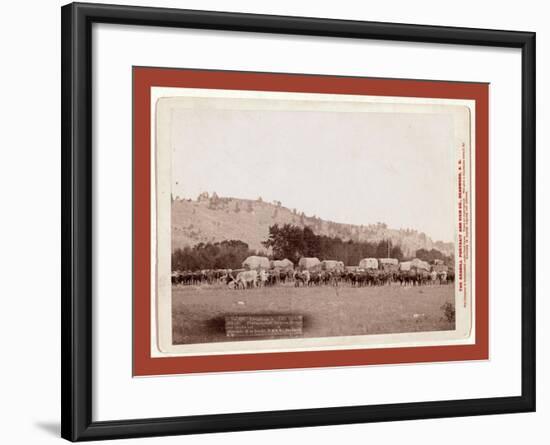 Freighting in the Black Hills. Photographed Between Sturgis and Deadwood-John C. H. Grabill-Framed Giclee Print