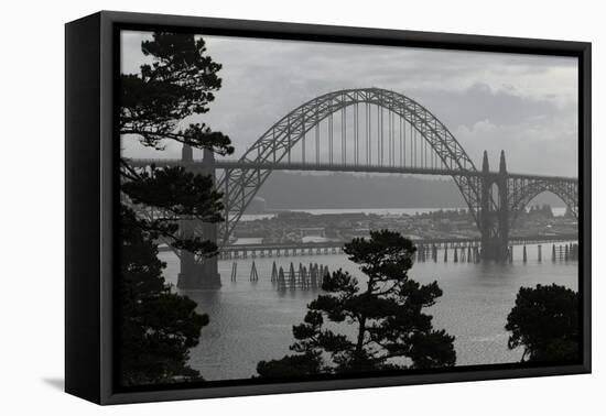Fremont Bridge, Portland, Oregon, USA-Panoramic Images-Framed Premier Image Canvas