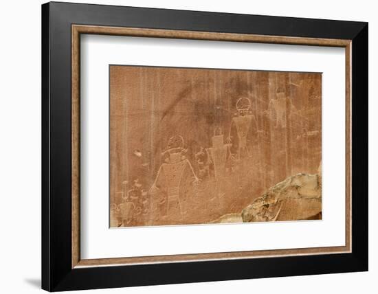 Fremont Petroglyphs, Capitol Reef National Park, Fruita, Utah, United States of America-Michael DeFreitas-Framed Photographic Print